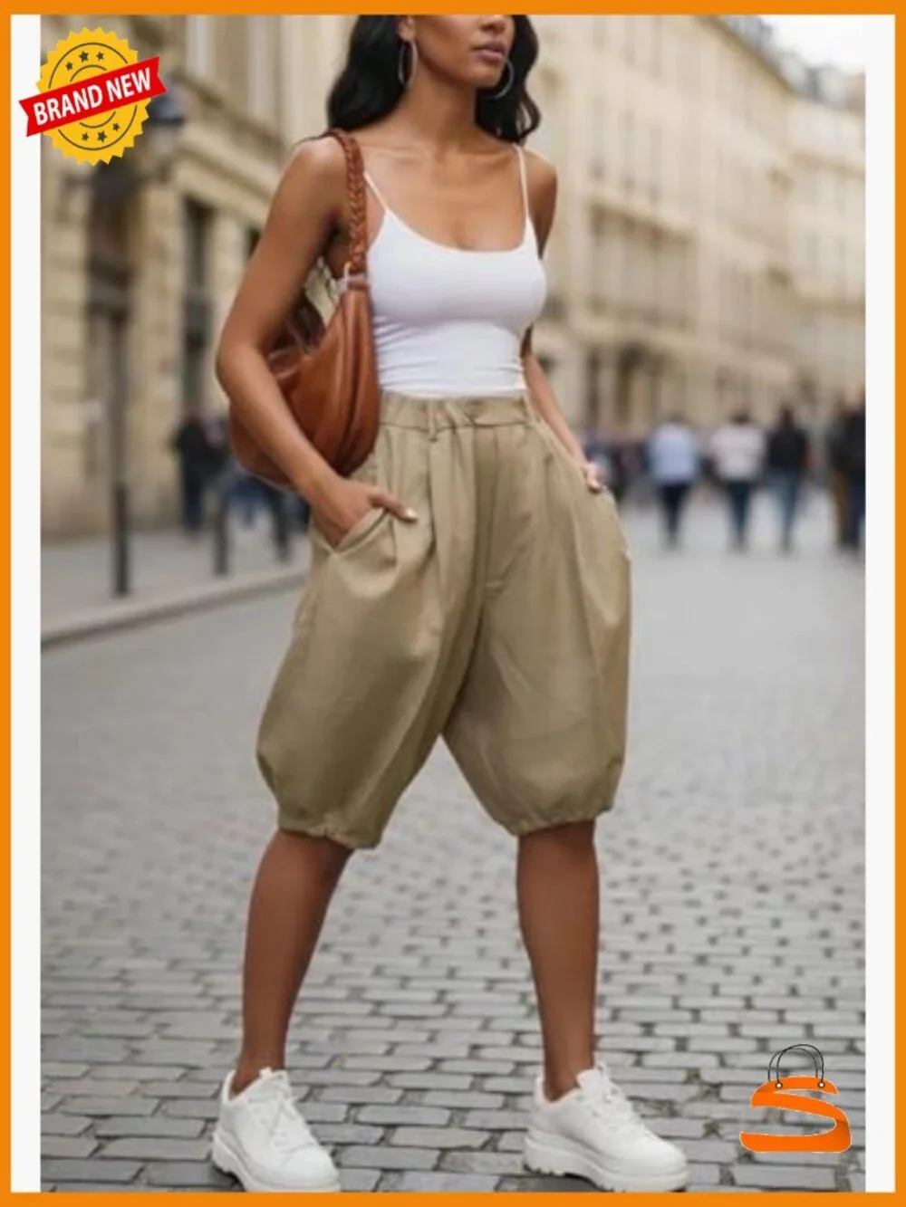 Women Baggy Bermuda Shorts High Waisted Wide Leg Y2k Streetwear Jorts